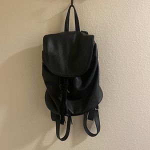 Leather backpack